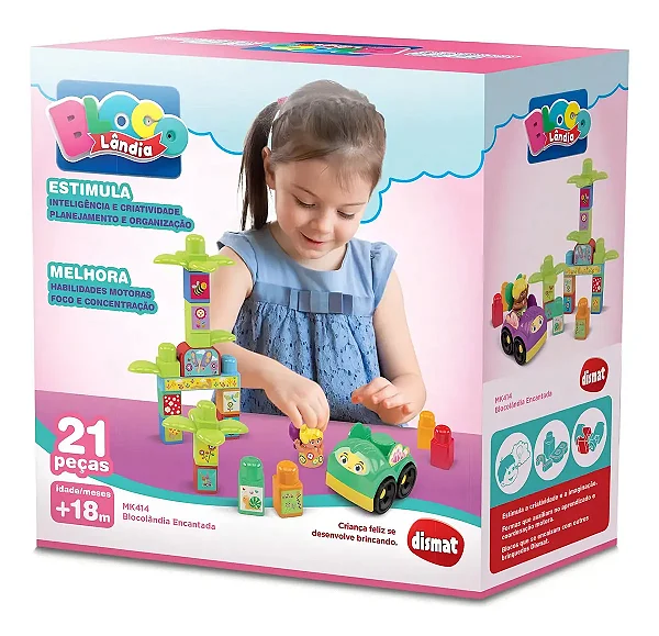 Blocos de Montar Blocolândia Encantada 21 Peças