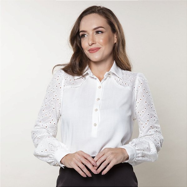 Camisa de lese capim rosa