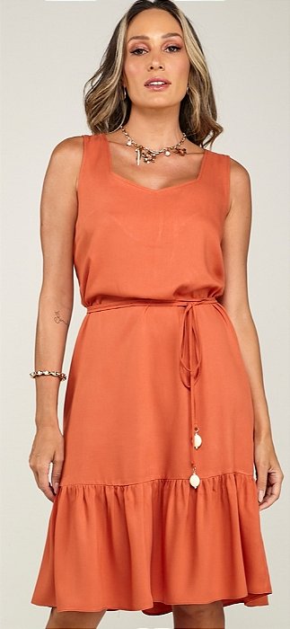 Vestido miravest bluse com cinto