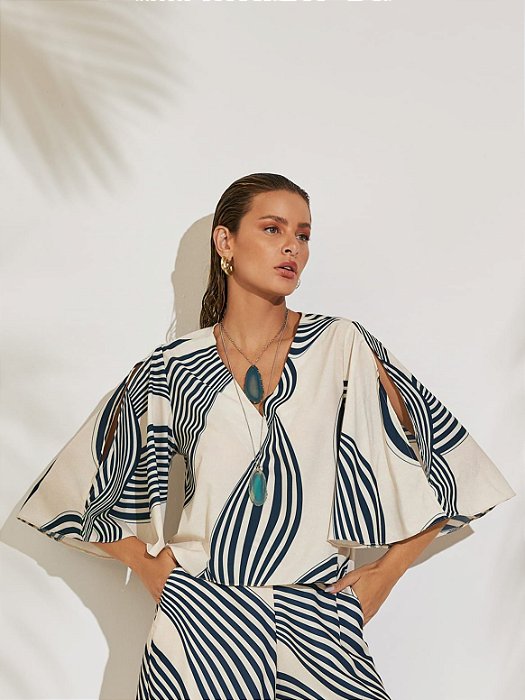 Blusa Natural tecido