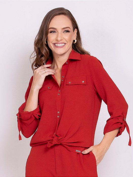 Camisa social medi modas