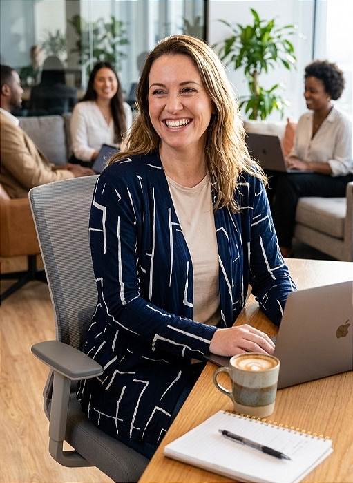 Cardigan de malha confortável