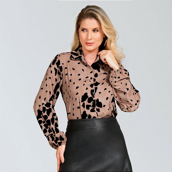 Camisa de animal print miravest