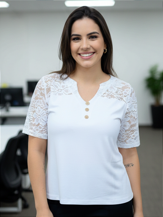 Blusa de renda allegner