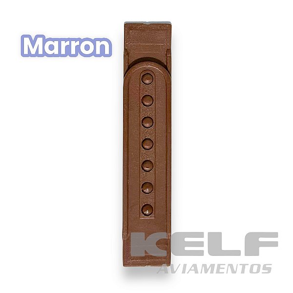 Regulador Plástico para boné 1 pino  - Marron