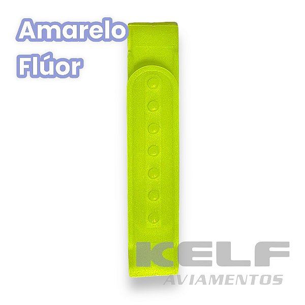 Regulador Plástico para boné 1 pino  - Amarelo Flúor