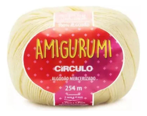 Amigurumi 256m Cor Creme 1112 D.3