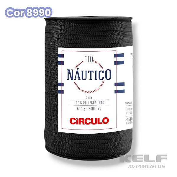 Fio Náutico 5mm - Cor Preto 8990