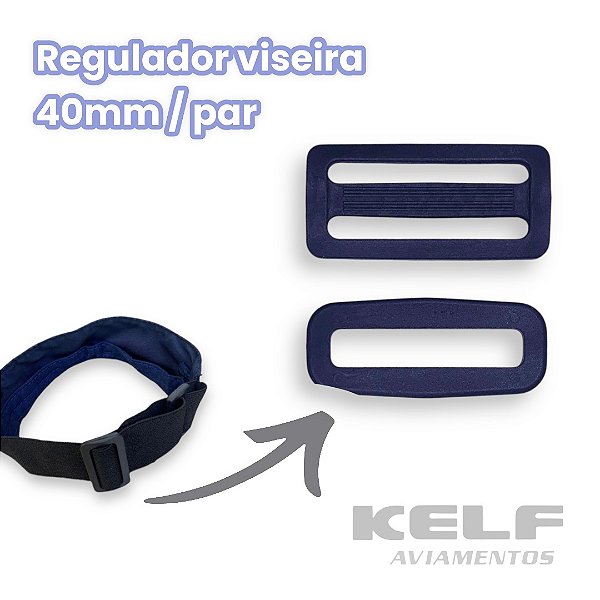 RV01 - Regulador Viseira 40mm P07A Cor Preto - 100un (par)