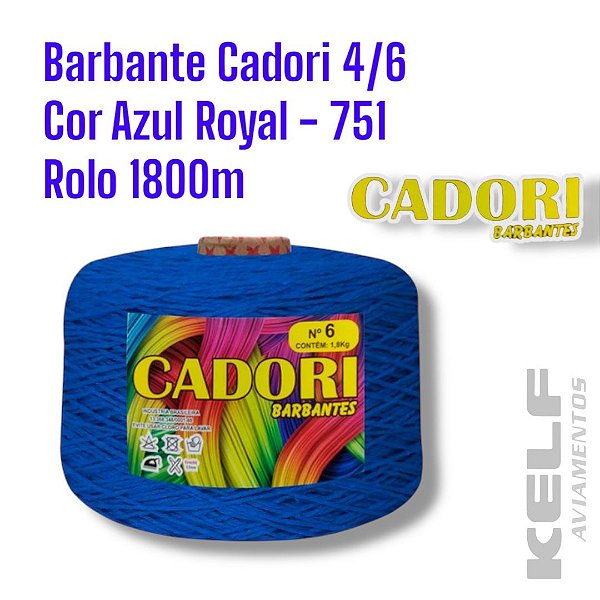 Barbante Cadori 4/6 - Azul Royal 751 1800m
