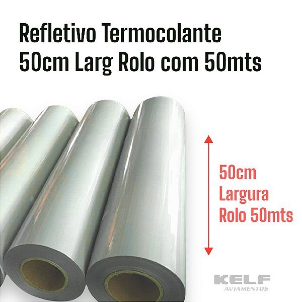 Refletivo Termocolante 50cm Largura Rolo com 50mts (s/ Laudo) P7C