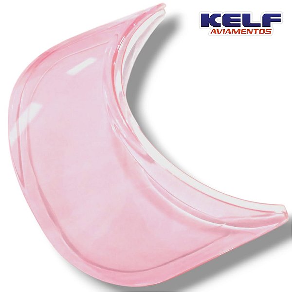 Aba Translúcida para Boné ou Viseira - Cor Rosa Claro