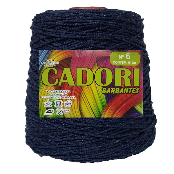 Barbante Cadori 4/6 Cor Azul Marinho 753 - Rolo 610m