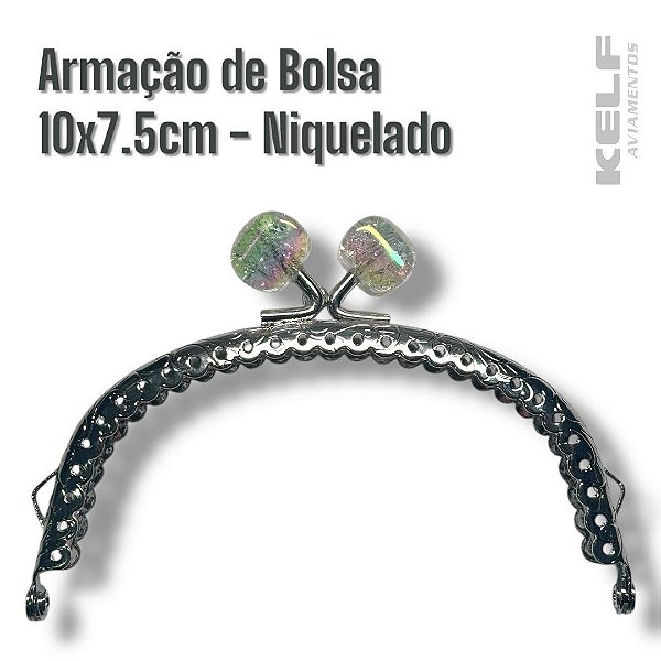 Armação de Bolsa 153710 10x7,5cm - Cor Niquelada 1un