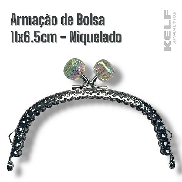 Armação de Bolsa 153711 11x6.5cm - Cor Niquelado 1un