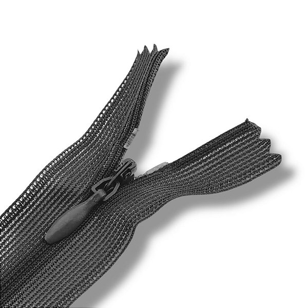 Ziper Invisível Fixo Tela n°3 25cm - Cor Chumbo 312 10un BV1B