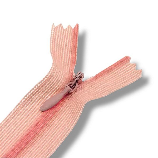 Ziper Invisível Fixo Tela n°3 20cm - Cor Salmão 812 10un BV1ABC