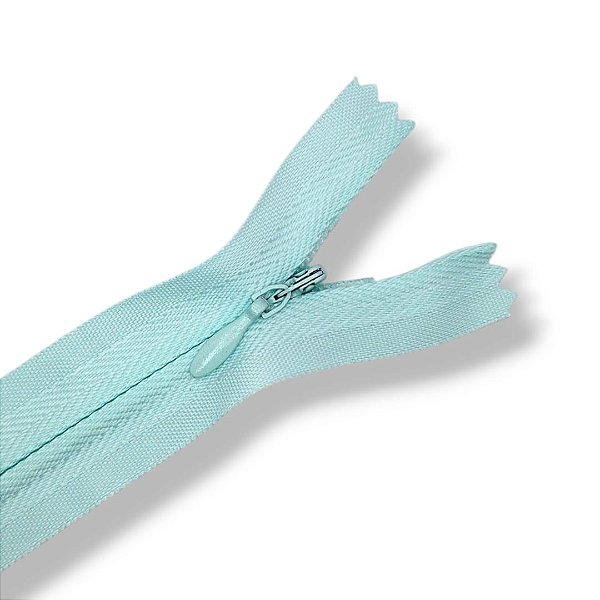 Ziper Invisível Fixo Tela n°3 20cm - Cor Azul Claro 366 10un BV1ABC
