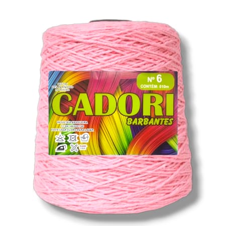 Barbante Cadori 4/6 Cor Rosa bb 735 - Rolo 610m