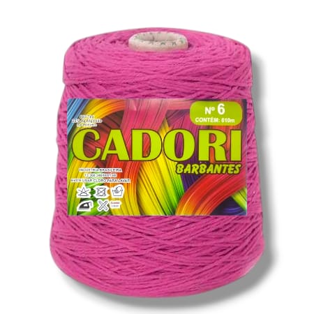 Barbante Cadori 4/6 Cor Rosa Claro 737 - Rolo 610m
