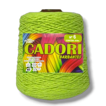 Barbante Cadori 4/6 Cor Verde Abacate 757 - Rolo 610m