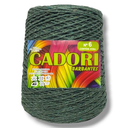 Barbante Cadori 4/6 Cor Verde Musgo 761 - Rolo 610m