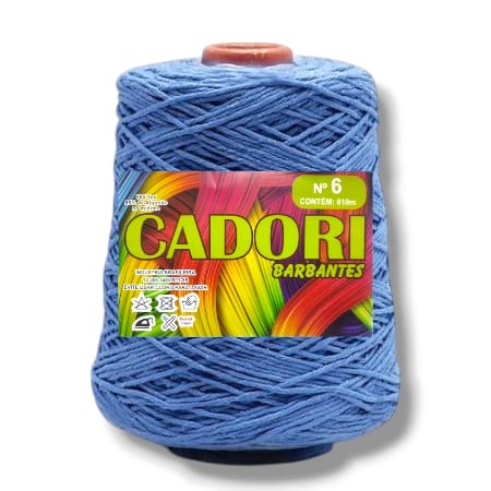 Barbante Cadori 4/6 Cor Azul Celeste 805 - Rolo 610m