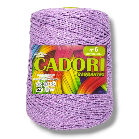 Barbante Cadori 4/6 Cor Lilas 819 - Rolo 610m