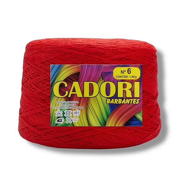 Barbante Cadori Número 06 Vermelho 1,8kg