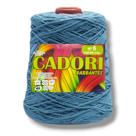 Barbante Cadori 4/6 Cor Azul Petróleo 789 - Rolo 610m
