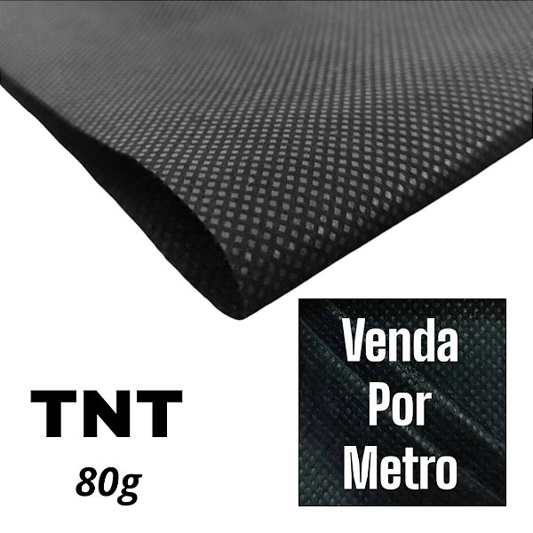 TNT Ind. 80 G/M2 STD 1400mm por metro - Cor Preto