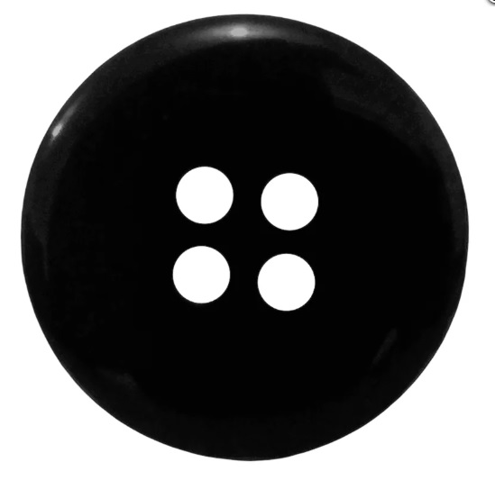 Botão Tam 24 (15mm) Cor Preto 4 Furos - 144un