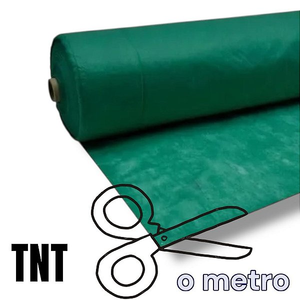 TNT Ind. 40gr 1400mm - por metro - Cor Verde Bandeira