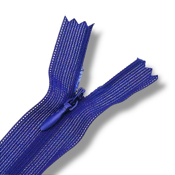 Ziper Invisível Fixo Tela n°3 30cm - Cor Azul Royal 2071/2 10un BV1C