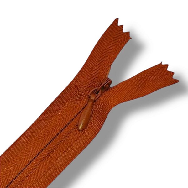 Ziper Invisível Fixo n°3 20cm - Cor Ferrugem 15065 10un BV1ABC
