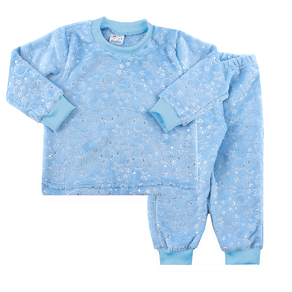 Conjunto fleecê urso com estrelas. Tam: 1