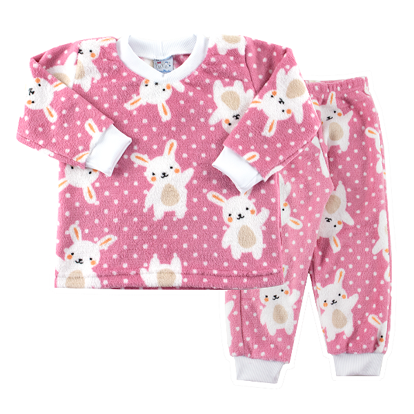 Conjunto fleecê coelho. Tam: 1