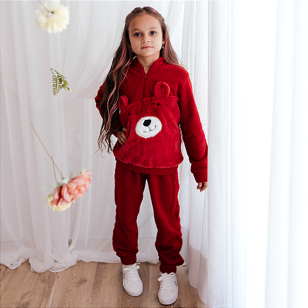 Conjunto urso atencioso