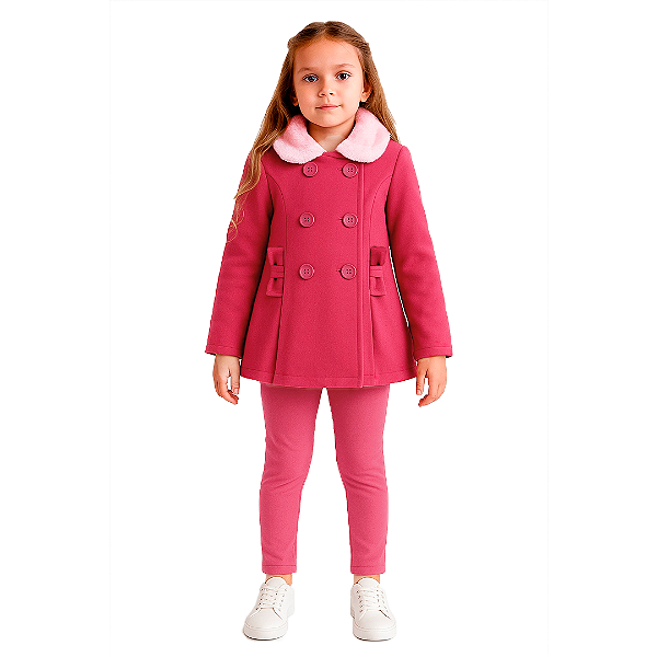 Conjunto flor fuschia. Tam: 4 - 8
