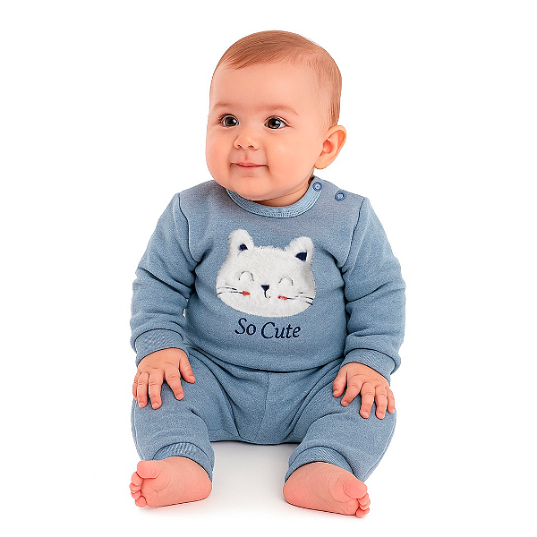 Conjunto body gatinho
