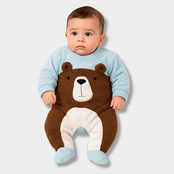 Macacão urso corajoso