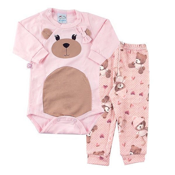 Conjunto body ursinha brincando