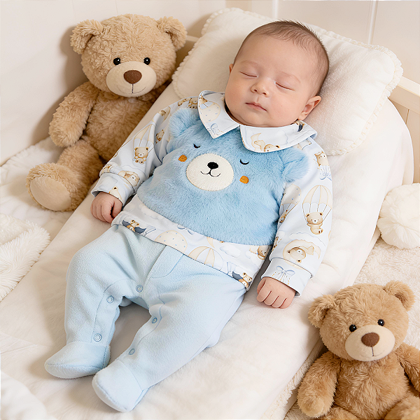 Macacão ursinhos aventureiros