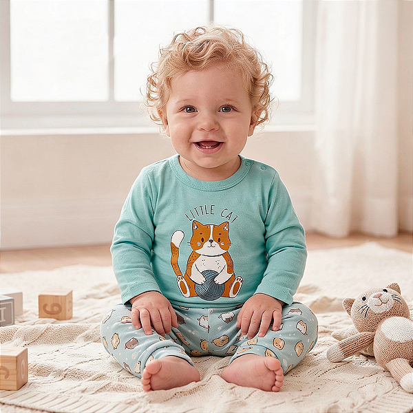 Conjunto body little cat