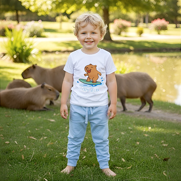 Conjunto canelado capivara