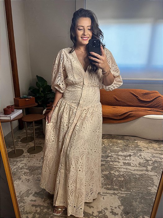 Vestido Laise Flor De Cacto