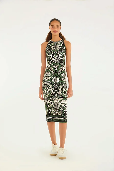 Vestido Midi Estampado Balamana