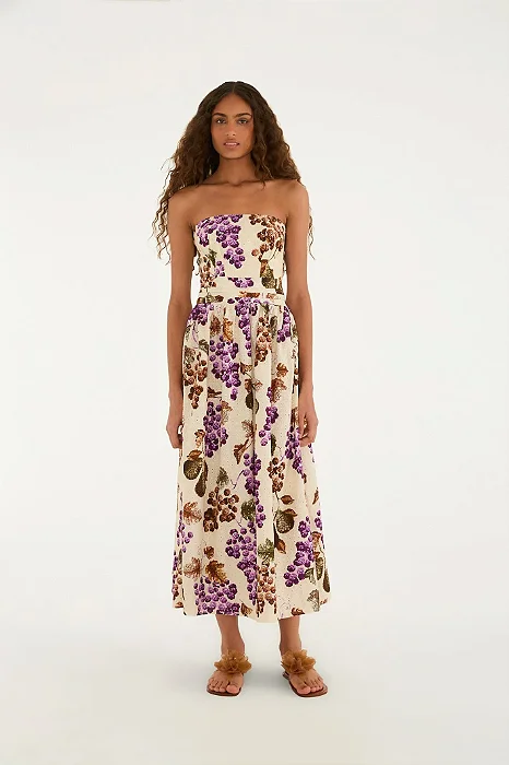 Vestido Laise Romance De Uva