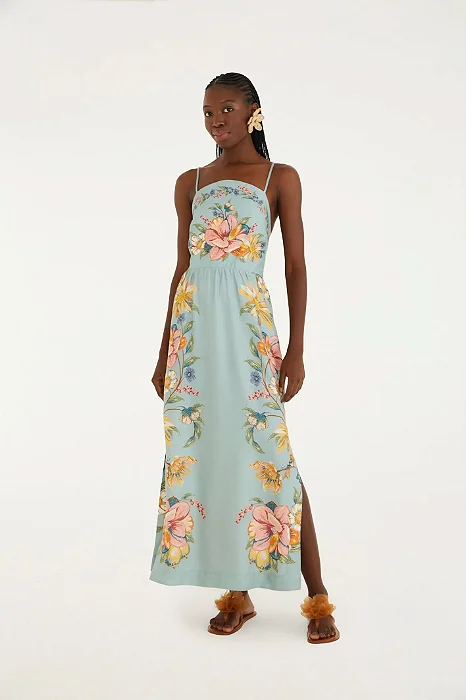 Vestido Cropped Estampado Maira