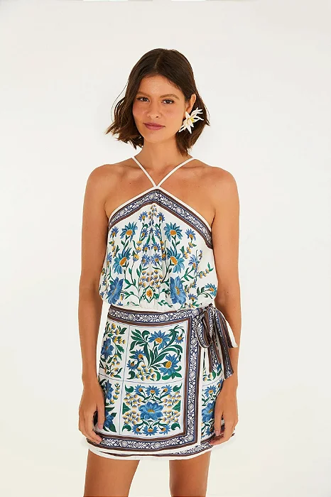 Vestido Curto Estampado Manoela